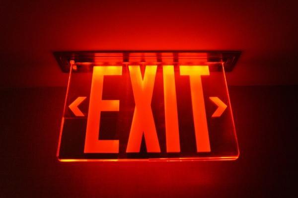 Exit sign